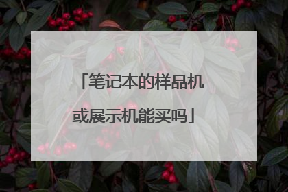 笔记本的样品机或展示机能买吗