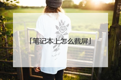 笔记本上怎么截屏