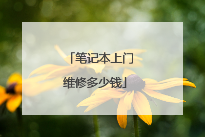 笔记本上门维修多少钱