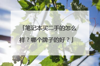 笔记本买二手的怎么样?哪个牌子的好?