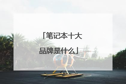 笔记本十大品牌是什么