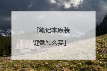 笔记本原装键盘怎么买