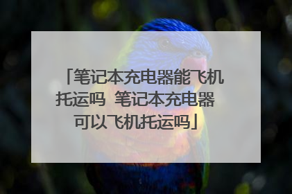 笔记本充电器能飞机托运吗 笔记本充电器可以飞机托运吗