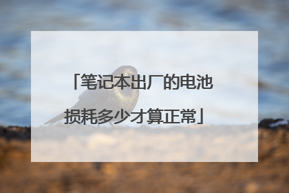 笔记本出厂的电池损耗多少才算正常