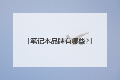 笔记本品牌有哪些?