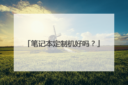 笔记本定制机好吗?