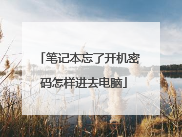笔记本忘了开机密码怎样进去电脑