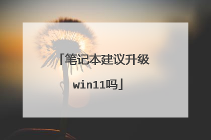 笔记本建议升级win11吗