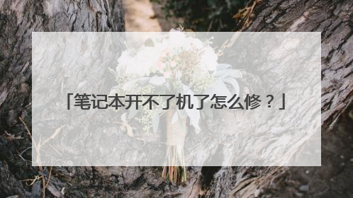 笔记本开不了机了怎么修？
