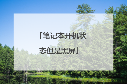 笔记本开机状态但是黑屏