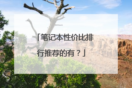 笔记本性价比排行推荐的有?
