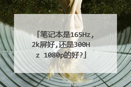 笔记本是165Hz,2k屏好,还是300Hz 1080p的好?