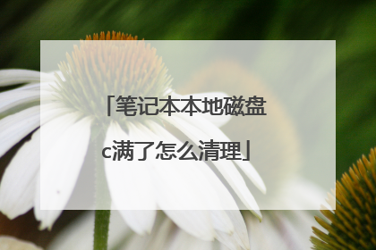 笔记本本地磁盘c满了怎么清理