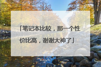 笔记本比较，那一个性价比高，谢谢大神了