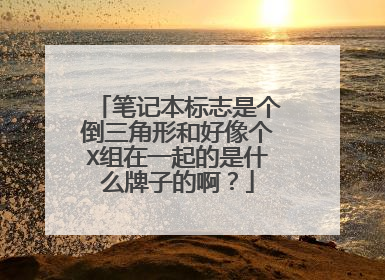 笔记本标志是个倒三角形和好像个X组在一起的是什么牌子的啊？