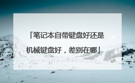 笔记本自带键盘好还是机械键盘好，差别在哪