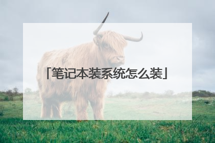 笔记本装系统怎么装
