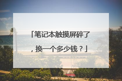 笔记本触摸屏碎了,换一个多少钱?