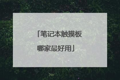 笔记本触摸板哪家最好用