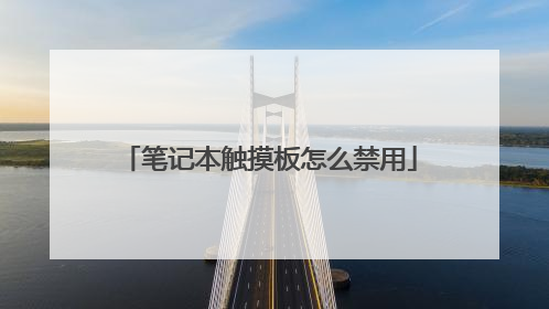 笔记本触摸板怎么禁用