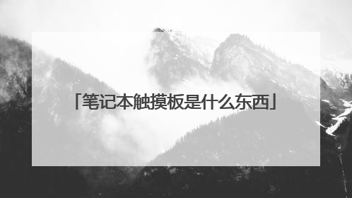 笔记本触摸板是什么东西