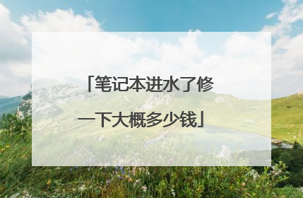 笔记本进水了修一下大概多少钱