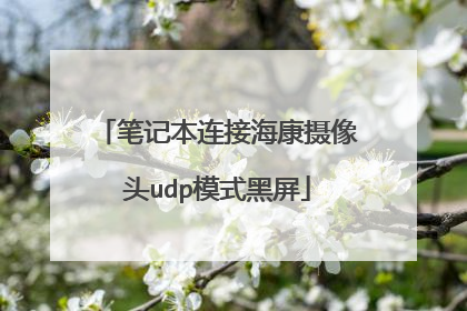 笔记本连接海康摄像头udp模式黑屏