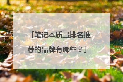 笔记本质量排名推荐的品牌有哪些?