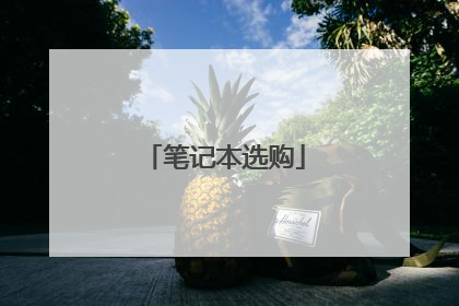 笔记本选购
