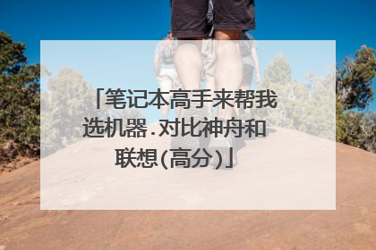 笔记本高手来帮我选机器.对比神舟和联想(高分)