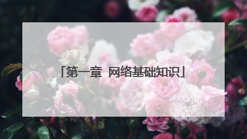 第一章 网络基础知识