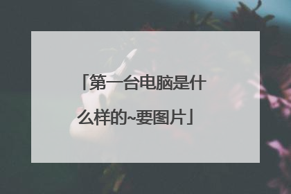 第一台电脑是什么样的~要图片
