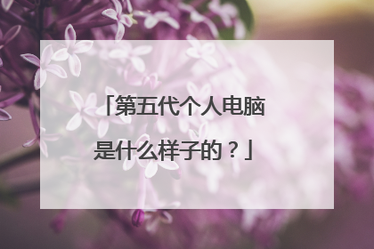 第五代个人电脑是什么样子的？