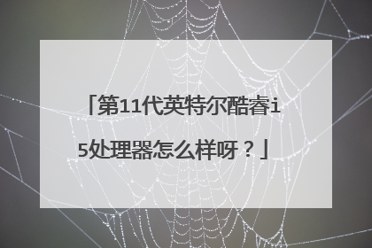 第11代英特尔酷睿i5处理器怎么样呀?