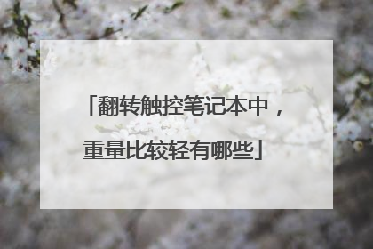 翻转触控笔记本中,重量比较轻有哪些