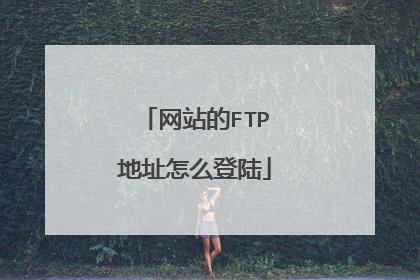 网站的FTP地址怎么登陆