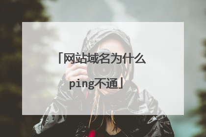 网站域名为什么ping不通