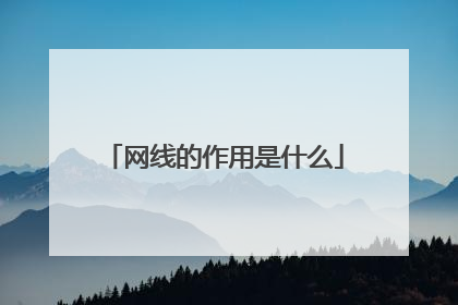 网线的作用是什么