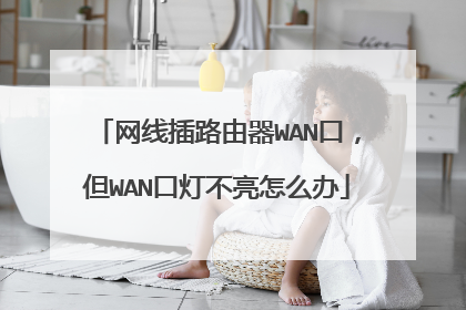 网线插路由器WAN口,但WAN口灯不亮怎么办