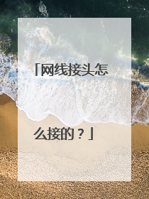 网线接头怎么接的?