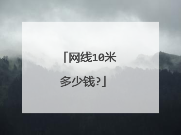 网线10米多少钱?