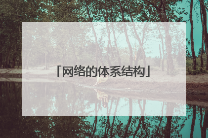 网络的体系结构