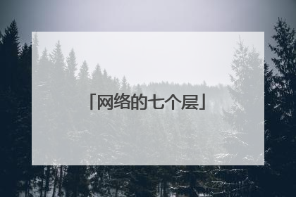 网络的七个层