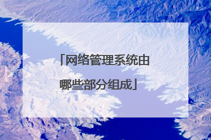 网络管理系统由哪些部分组成
