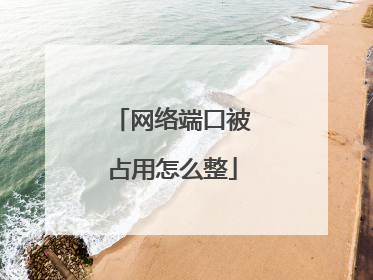 网络端口被占用怎么整