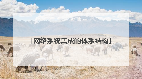 网络系统集成的体系结构