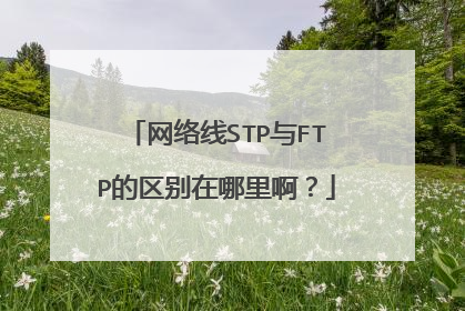 网络线STP与FTP的区别在哪里啊?