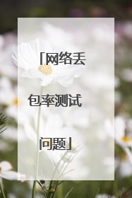网络丢包率测试问题