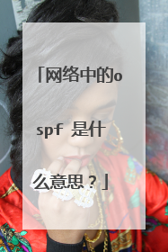 网络中的ospf 是什么意思？