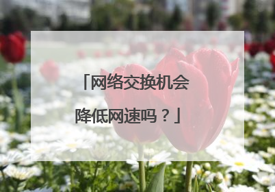 网络交换机会降低网速吗？